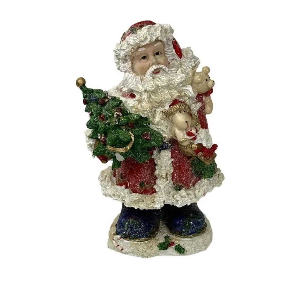 Beautiful Christas Holiday Santa’s Collection Figurine Solidly Made 8” Tall